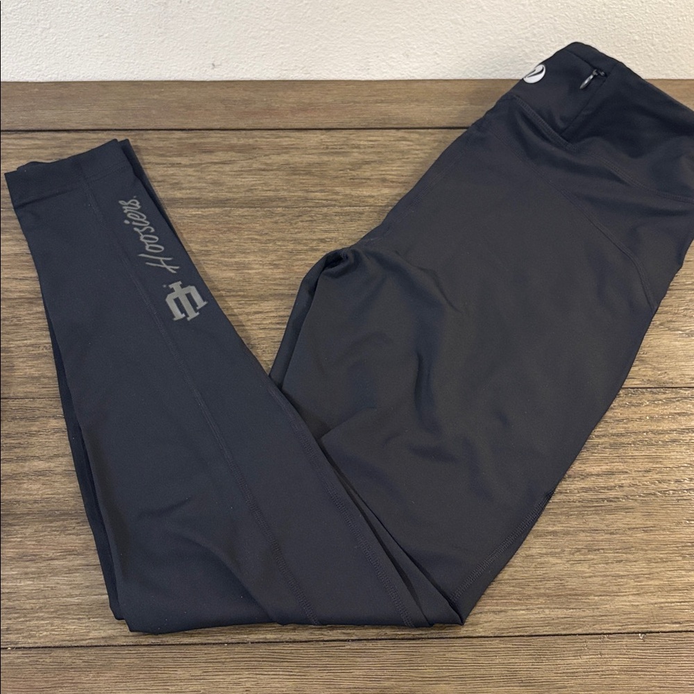 ❌SOLD❌ NWT [Levelwear] Indiana Hoosiers NCAA Team Logo Black Leggings Women’s M - Picture 4 of 12